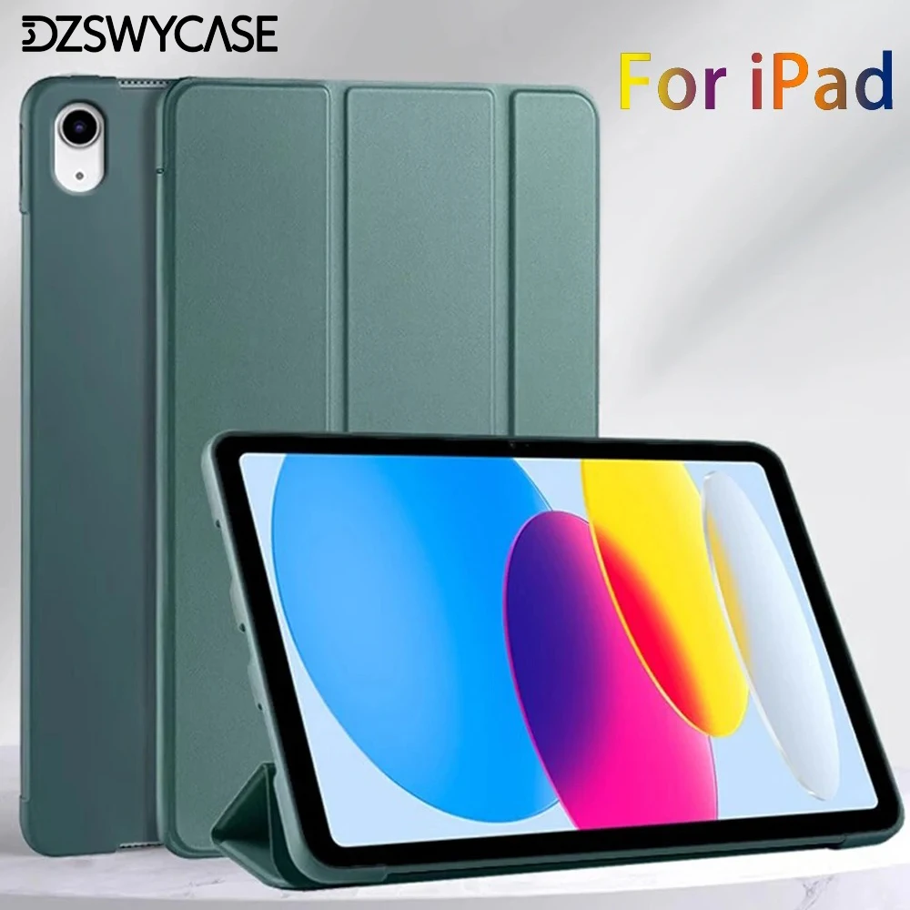 Силиконовый чехол для iPad 10th 10.9 A16 11, Air 10.9 11 M2 M3, 10.2 7/8/9th 9.7 5/6th, mini 5 6 7, Pro 11 M4, защитный чехол