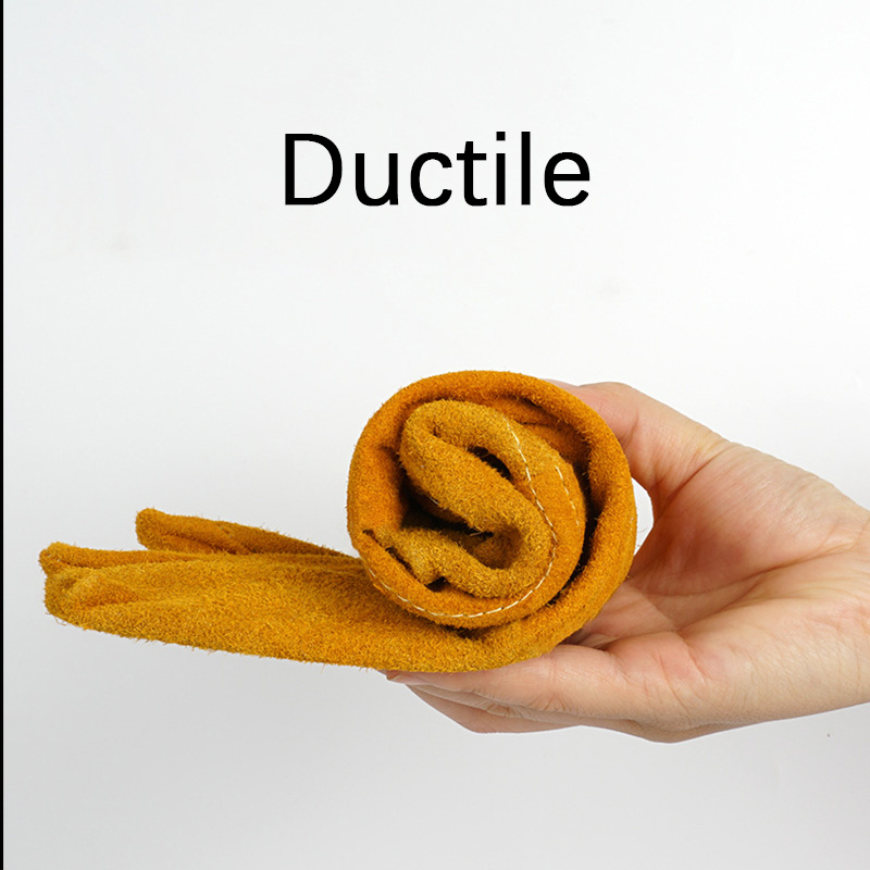 Elektrische lashandschoenen koeienhuid hittebestendig korte stijl voor lassers anti-verbranding, duurzaam zacht, beschermende versnelling lassen