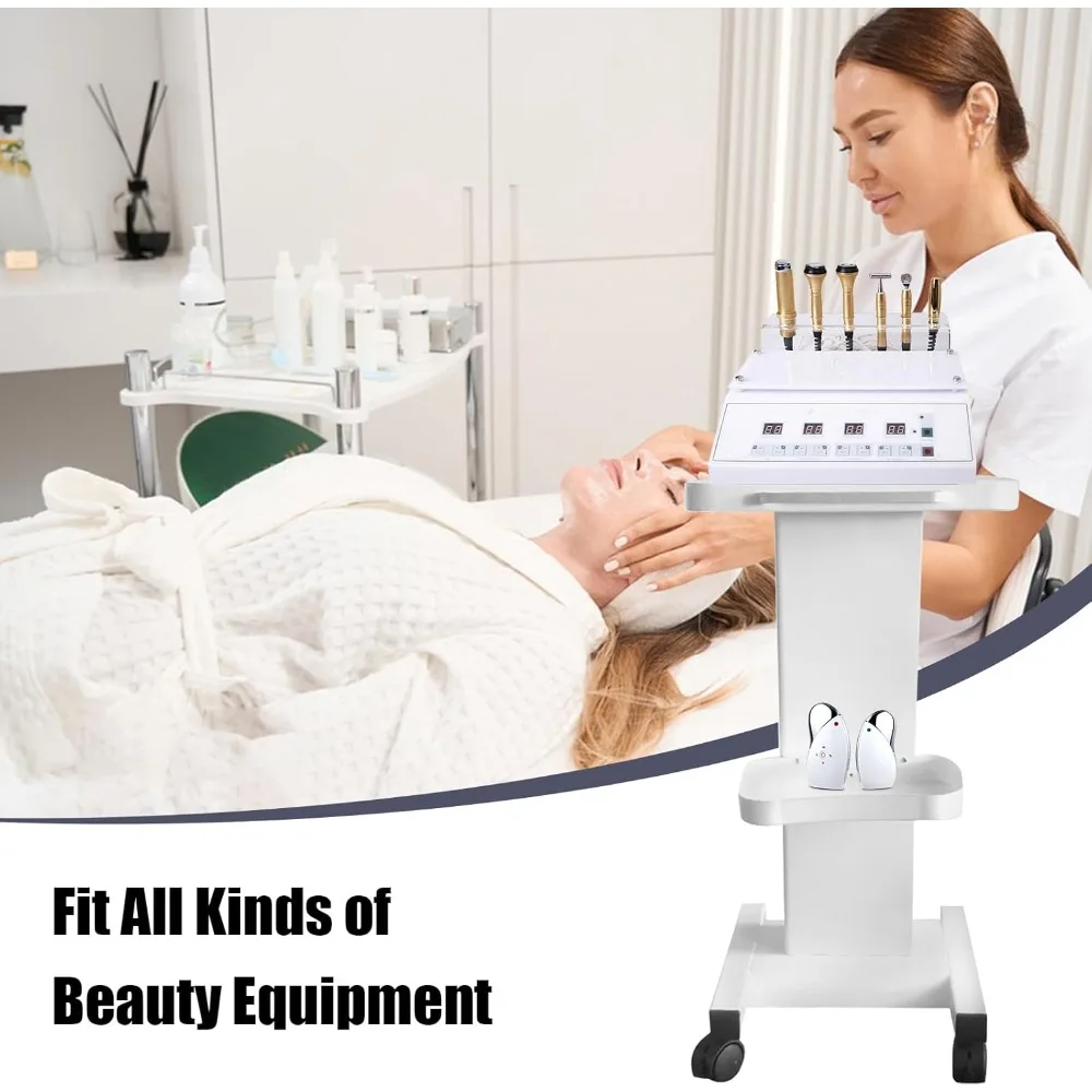 Schoonheidssalon Trolley Winkelwagen met handvat Tattoo Roller Tray Trolley Winkelwagen met wielen voor Spa Schoonheidssalon Belasting 100 kg/220 lbs