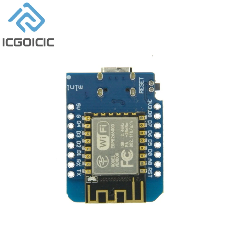 D1 Mini-Mini NodeMcu 4M byte Lua WIFI Internet Of Things scheda di sviluppo basata su ESP8266 per WeMos