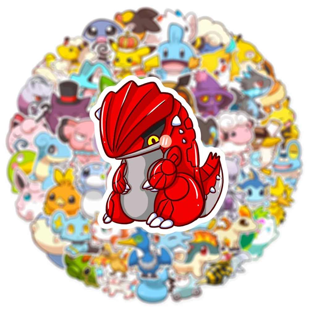 10/30/50PCSอะนิเมะPokemonน่ารักสติกเกอร์Graffitiตกแต่งDIYสเก็ตบอร์ดโทรศัพท์ตู้เย็นจักรยานการ์ตูนDecalsสนุกสําหรับของเล่นเด็กของขวัญ