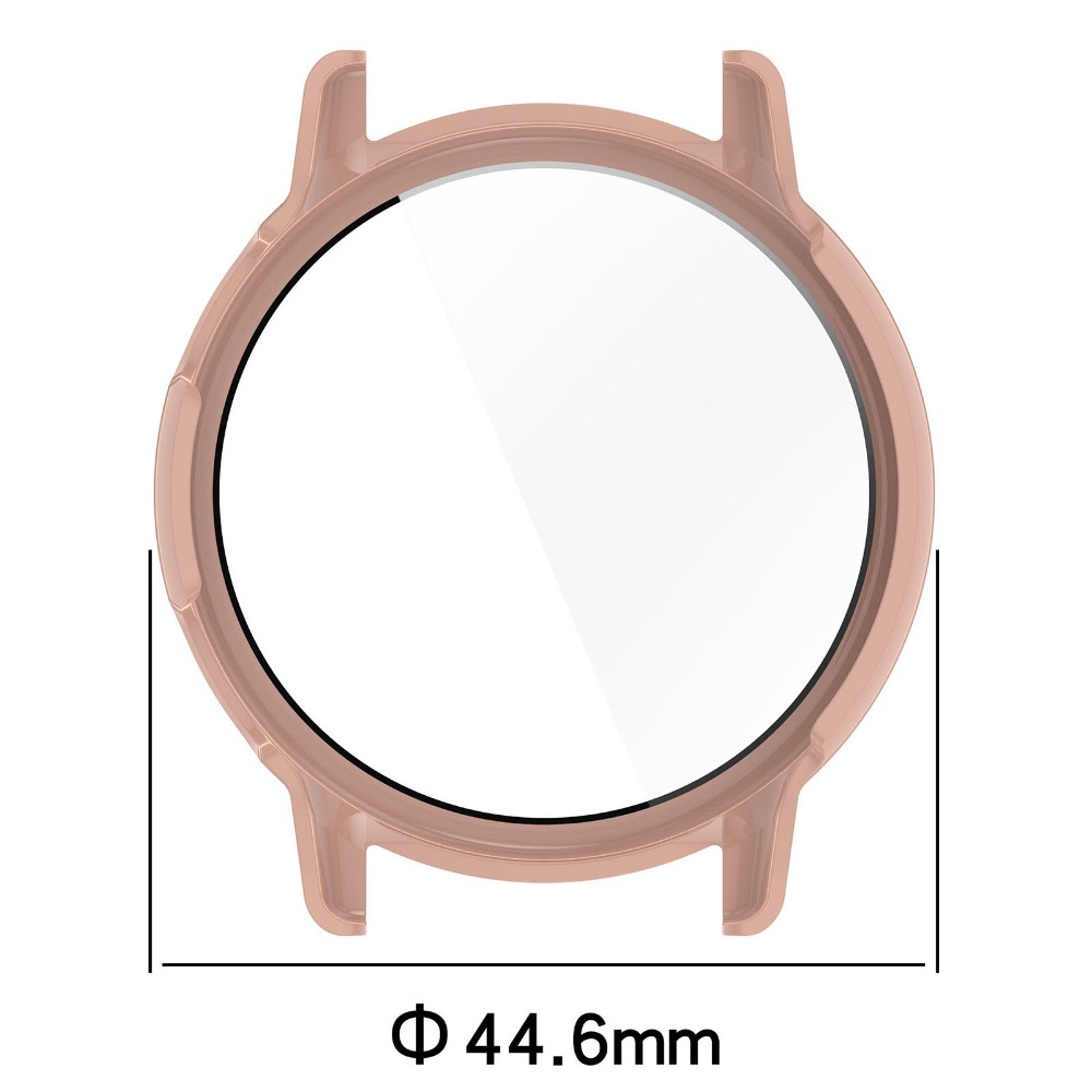 PC ケース + 強化ガラスガーミン vivoactive5 フルカバースクリーンプロテクタースマートウォッチバンパークリーニングコットン