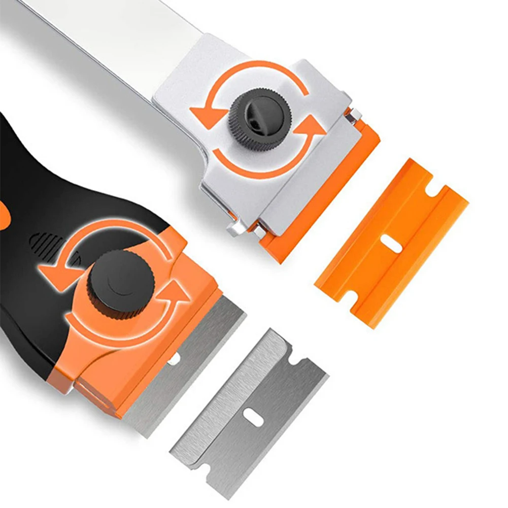 Squeegee Clean Glasses Scraper Tool Window Cleaning Car Wrap Glass Ceramic Glue De-icing Kitchen Household Window Ice