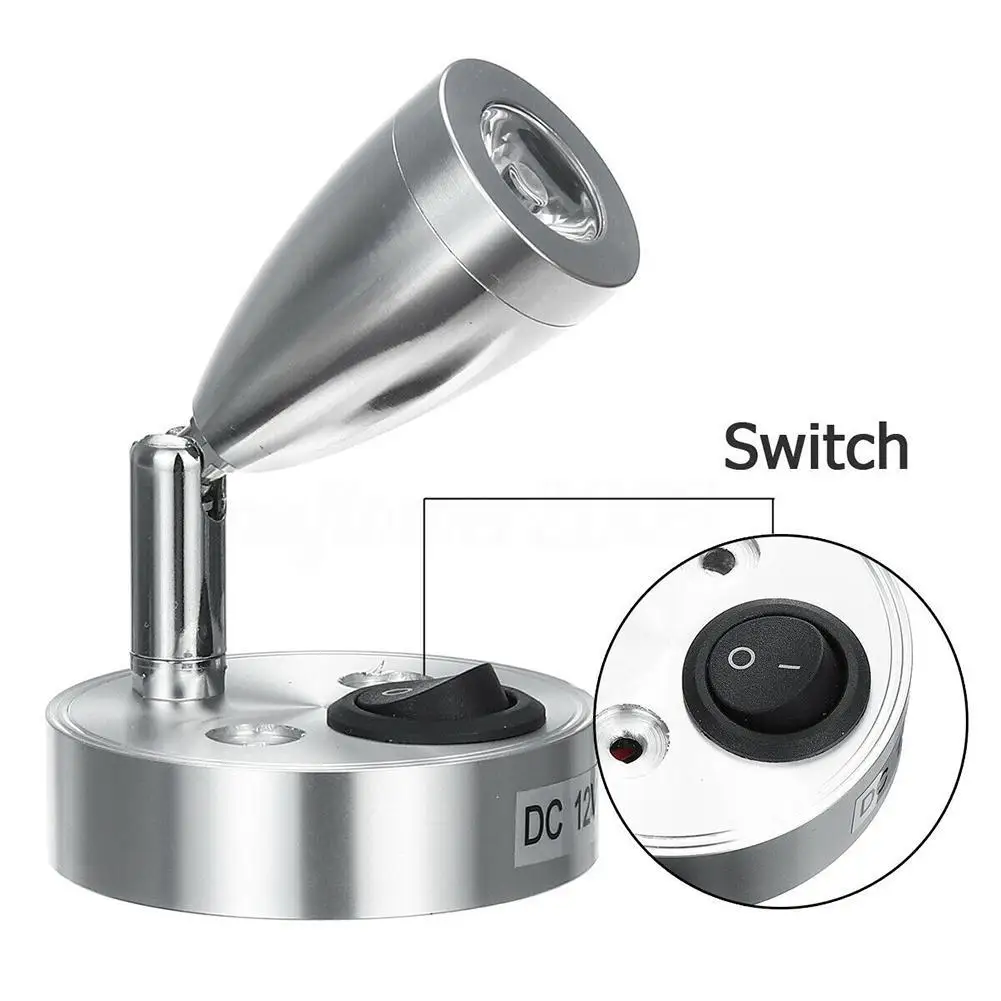 12V LED Innen Lesen Lichter Schalter Campervan Boot Drahtlose Tragbare Auto Innen Lampe Rv Camper Zubehör