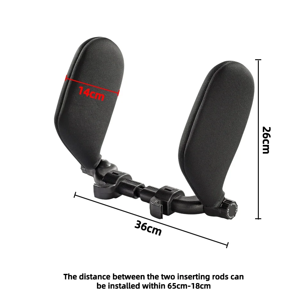 CAER หมอนรองศีรษะรถยนต์ 360 °   ปรับ Sleeping HEAD คอสนับสนุน PU U-Shaped Travel Seat REST หมอนเบาะสําหรับเด็กผู้ใหญ่