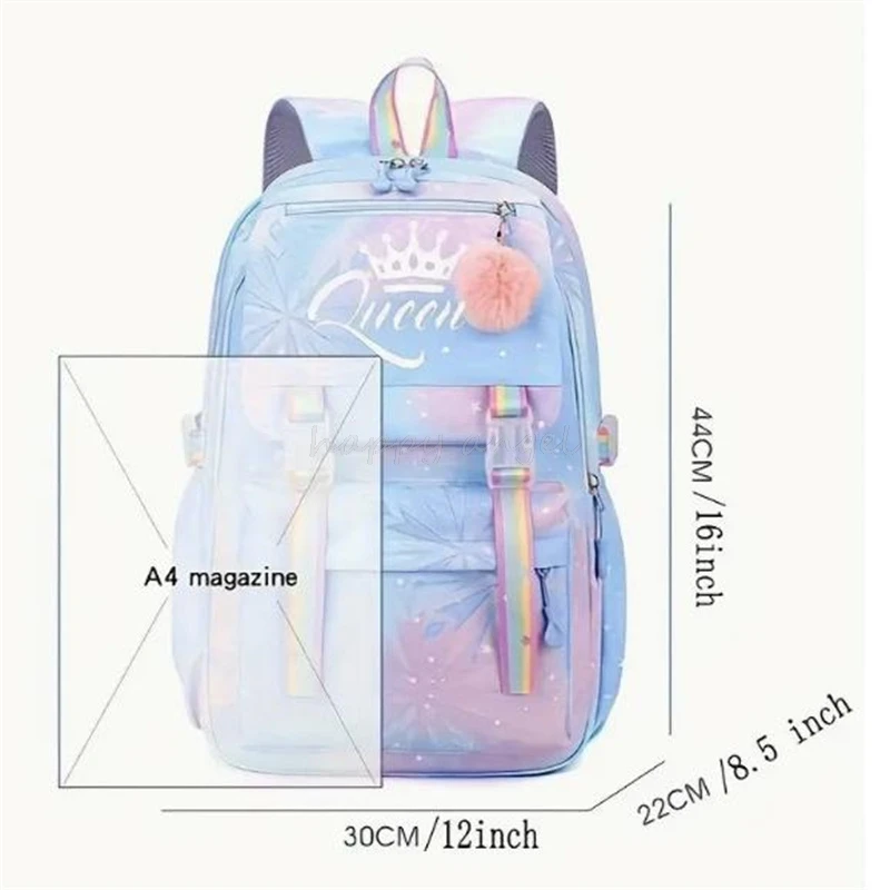 ใหม่ Fat Cat กระเป๋าเป้สะพายหลังการ์ตูนสําหรับโรงเรียนนักเรียนหญิงกระเป๋าหนังสือแล็ปท็อปกระเป๋าเป้สะพายหลังคอมพิวเตอร์ Lady Multipocket กระเป๋าเดินทาง
