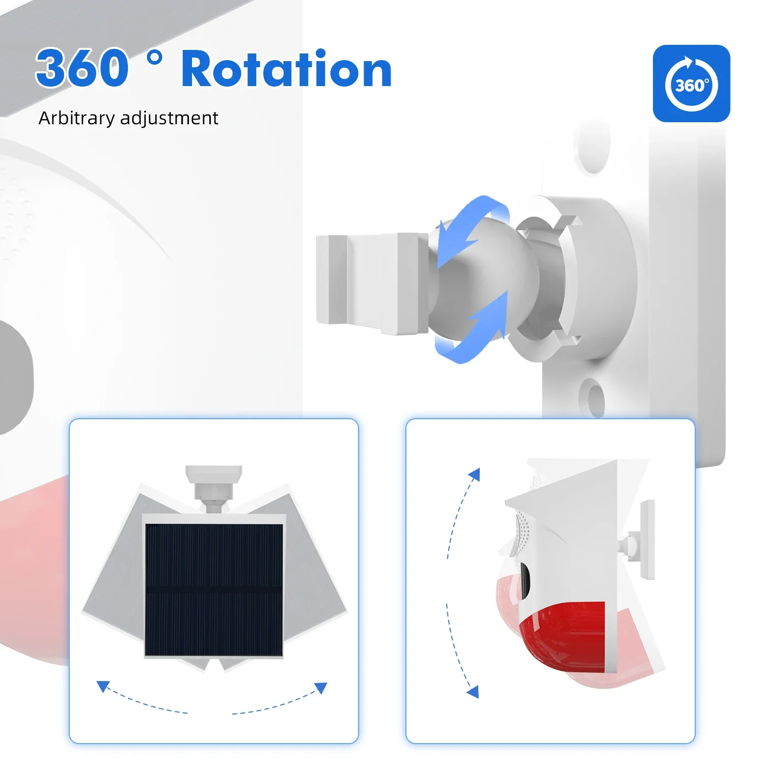 Tuya Smart WiFi Infrared Motion Alarm Waterproof Detector Solar Outdoor PIR Wireless Strobe Siren Sound Sensor Remote Control
