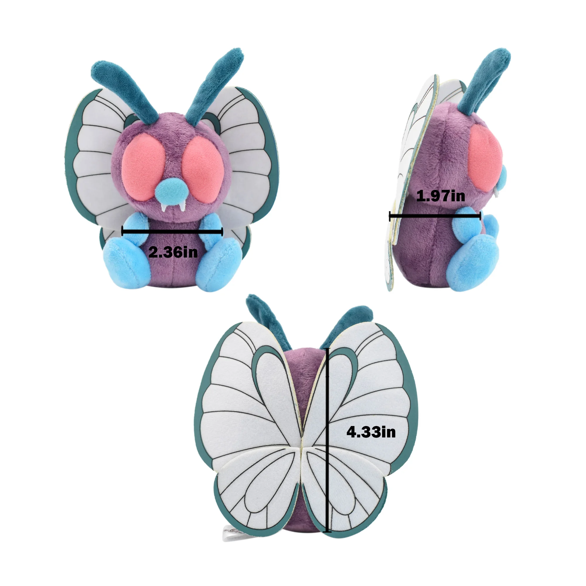 Scolipede Butterfree Weedle ของเล่นตุ๊กตาคอลเลกชันตุ๊กตา, ของขวัญวันเกิดสําหรับเด็กการ์ตูนสะสมสําหรับชายหญิง