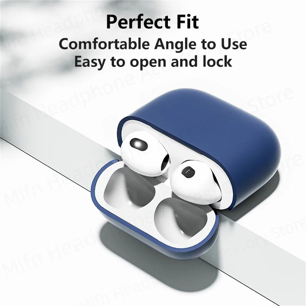 ﻿   Funda de auriculares para Apple AirPods 4, funda protectora de silicona suave, funda de silicona de color sólido para Airpods 4 USB C, novedad de 2024