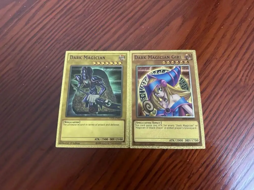 55pcs ฟอยล์สีทองพลาสติก Yu Gi Oh อะนิเมะการ์ดภาษาอังกฤษ Blue Eyes Exodia Obelisk Slifer Ra Yugioh คลาสสิก Proxy การ์ดเด็ก