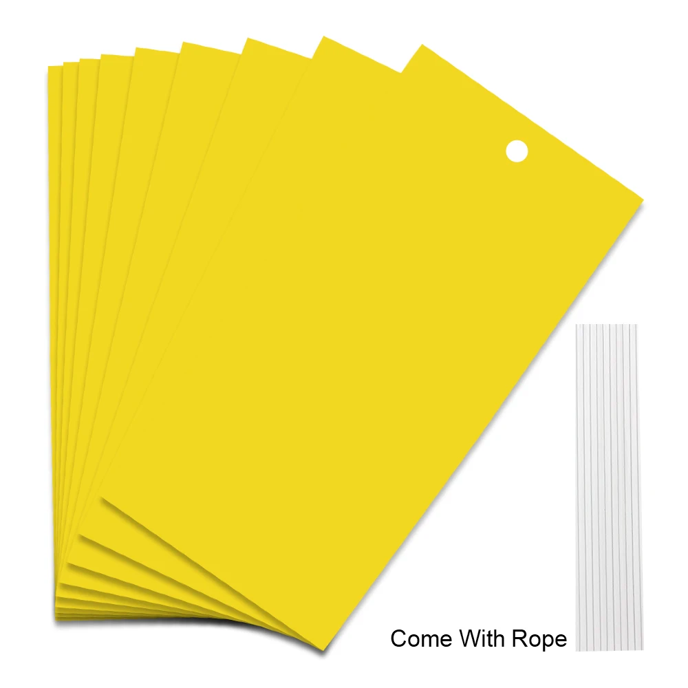 30/50 pièces jaune Double face insectes volants attraper contrôle autocollant insectes colle panneau collant piège pour serre maison jardin