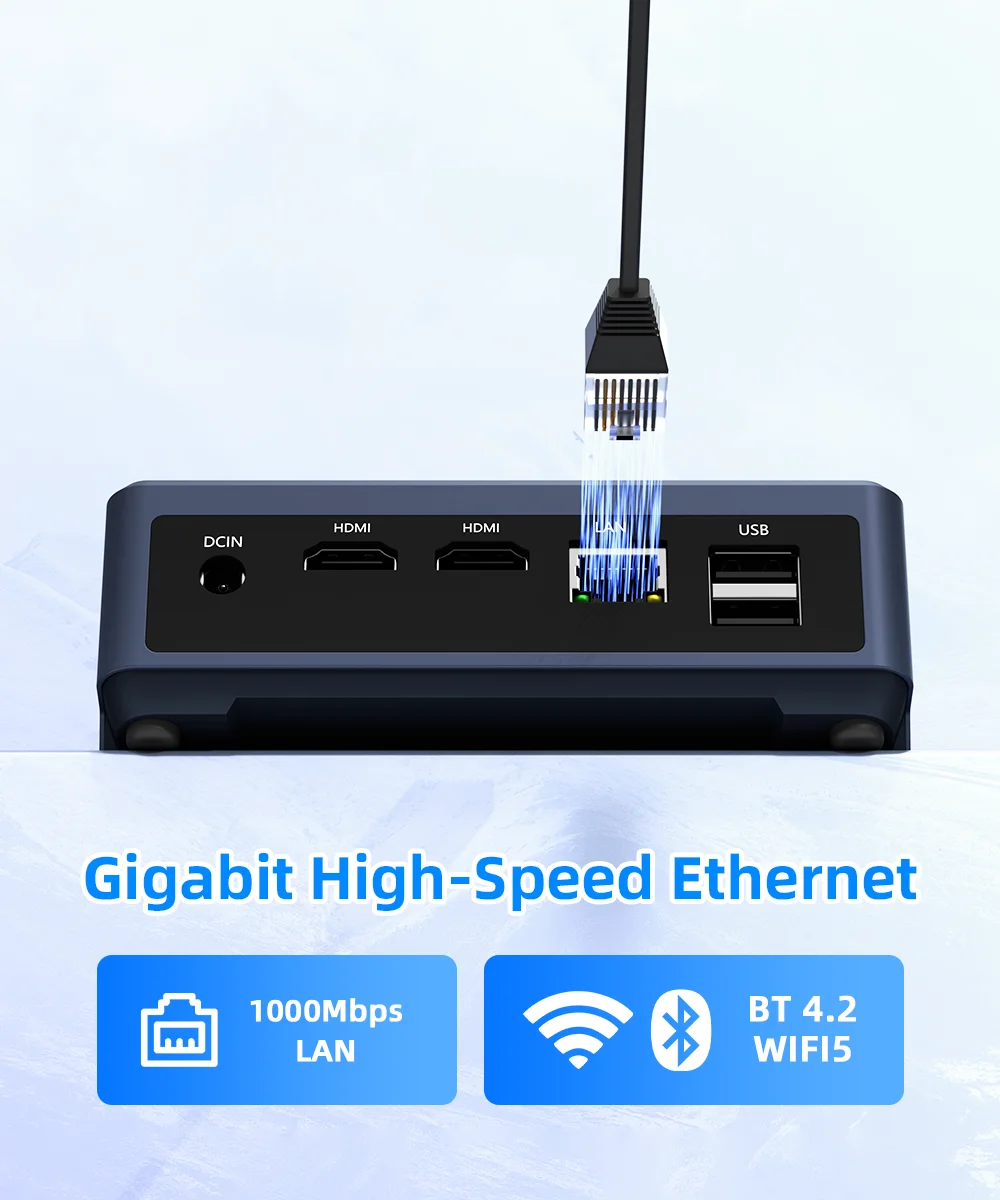 ZXIPC Mini PC AMD Ryzen 5 3500U 16GB DDR4 500GB SSD NVME Wifi5 BT4.2 Windows 11 Triple Display Desktop DIY Gamer Computer