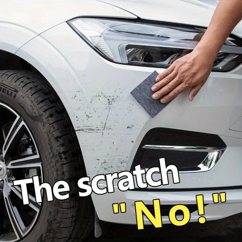 2Pcs Nano Sparkle Cloth Magic Car Scratch Repair Cloth Car Metal Surface Polishing Cloth Scratch Repair Tool Remover Accessories