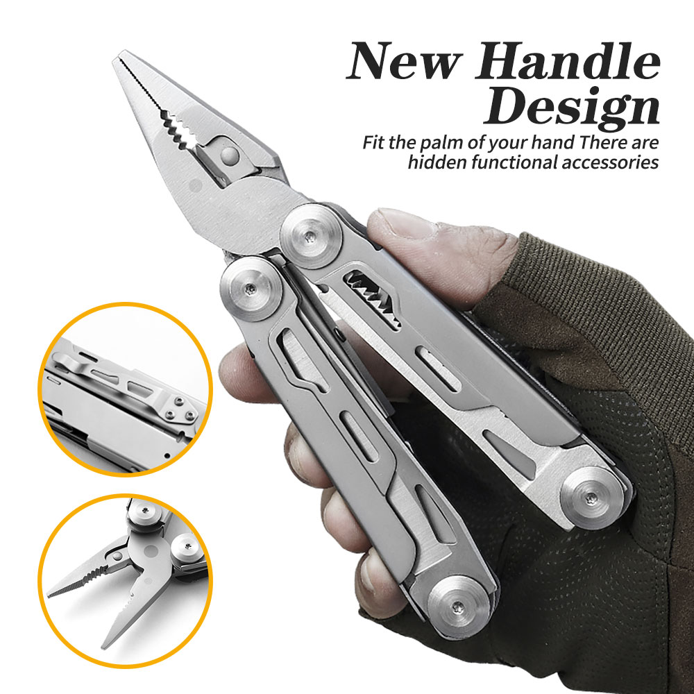 Idéias de presente para homens, ferramentas multiuso 13 em 1, presentes para pai, presentes de aniversário para homens, presentes de Natal, acessórios de acampamento