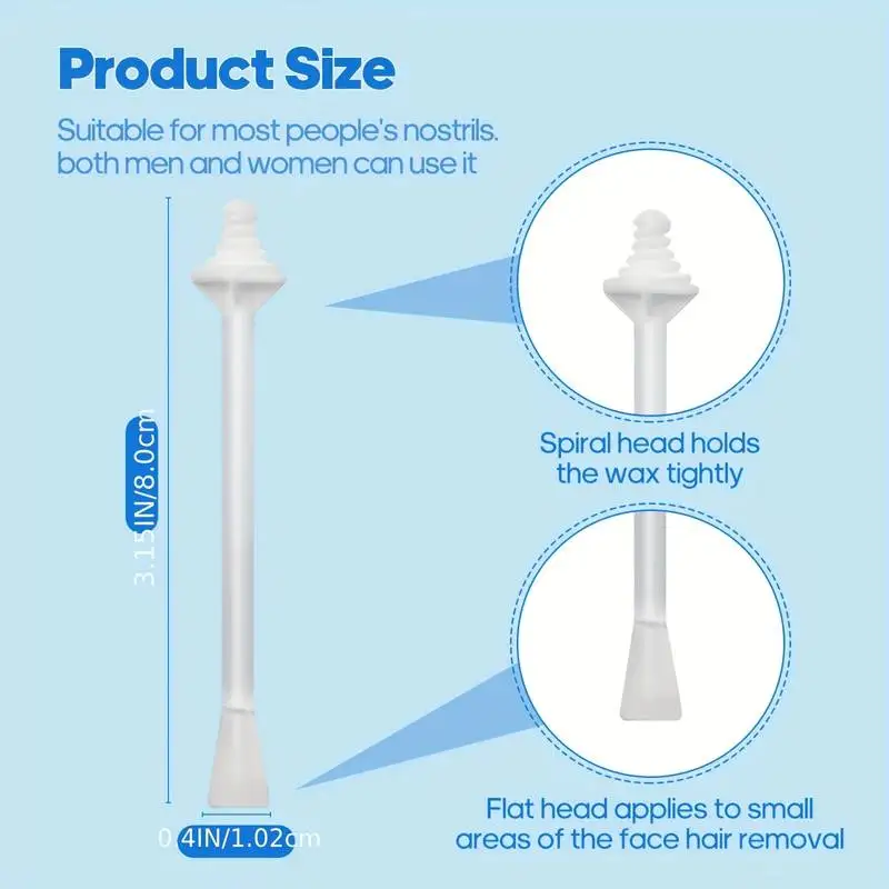 10/40PCS Nose Wax Sticks Nose Wax Applicators For Painless Nose Hair Removal Tool Wax Accessories Beeswax Safe