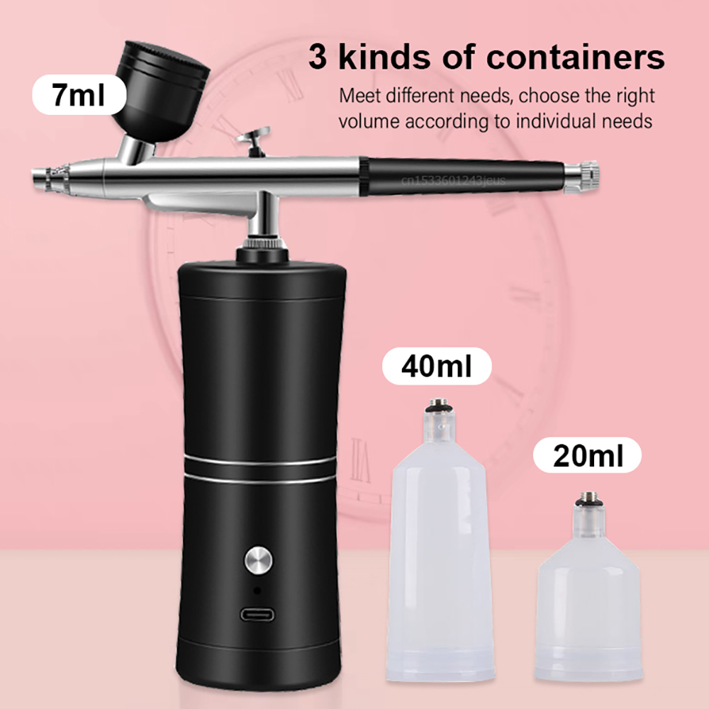 Aerógrafo portátil con compresor para uñas, Kit de compresor para arte de uñas, pintura, manualidades