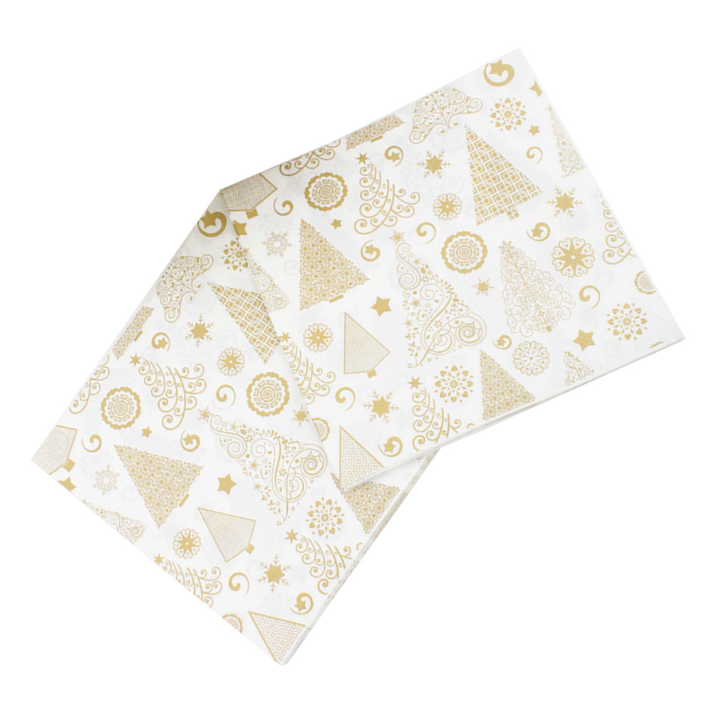 20 PCS Xmas Tree Decorations Christmas Paper Napkins Cocktail Party Printed Tissue