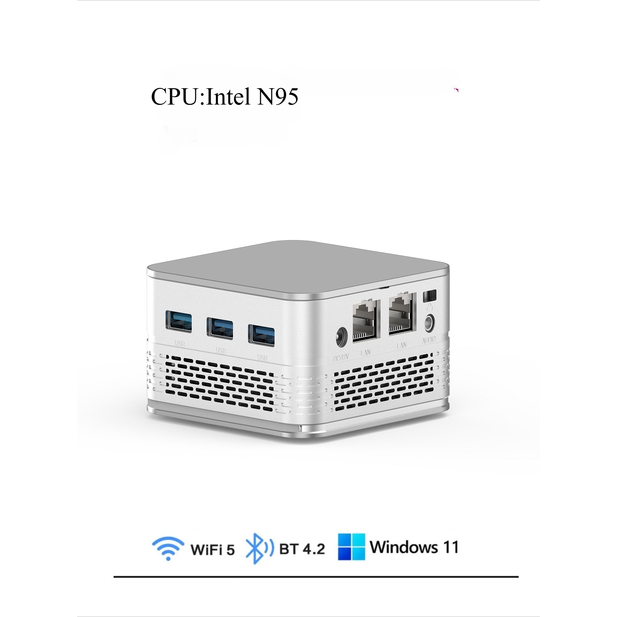 Mini PC T9 Plus Intel Alder Lake N95 16GB RAM 256GB/512GB/1TB SSD Windows 11 Pro Small Pocket Computer