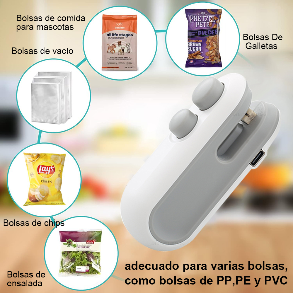 Mini máquina de sellado de bolsas térmicas, sellador de bolsas de plástico, selladores térmicos portátiles de bolsas de plástico, máquina de sellado de bolsas de plástico de mano