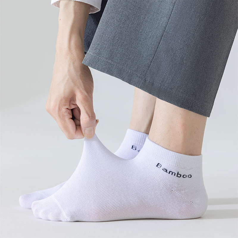 5/10/15 Pairs Heren Bamboevezel Sokken Korte Hoge Kwaliteit Nieuwe Casual Ademend Antibacteriële Man Sokjes Mannen Maat 38-45