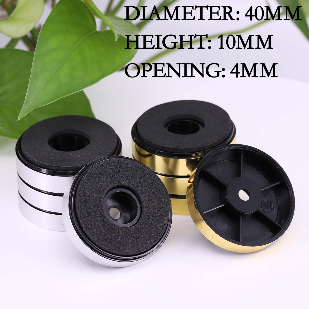 4 個オーディオ分離フィート 30*8 ミリメートル 40*10 ミリメートルプラスチックアンプフィートスピーカーパッド CD DAC スピーカー衝撃吸収フィートパッド