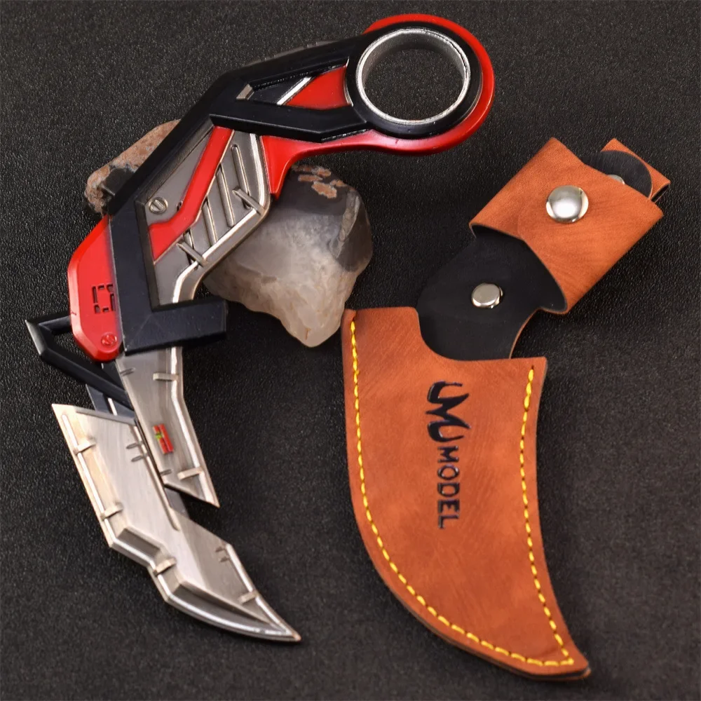 Arma Valorant RGX de 17cm, cuchillo de garra con gráficos, juego de arma periférica, espada, modelo de arma de cuerpo a cuerpo, adornos, colecciones, regalos, juguete