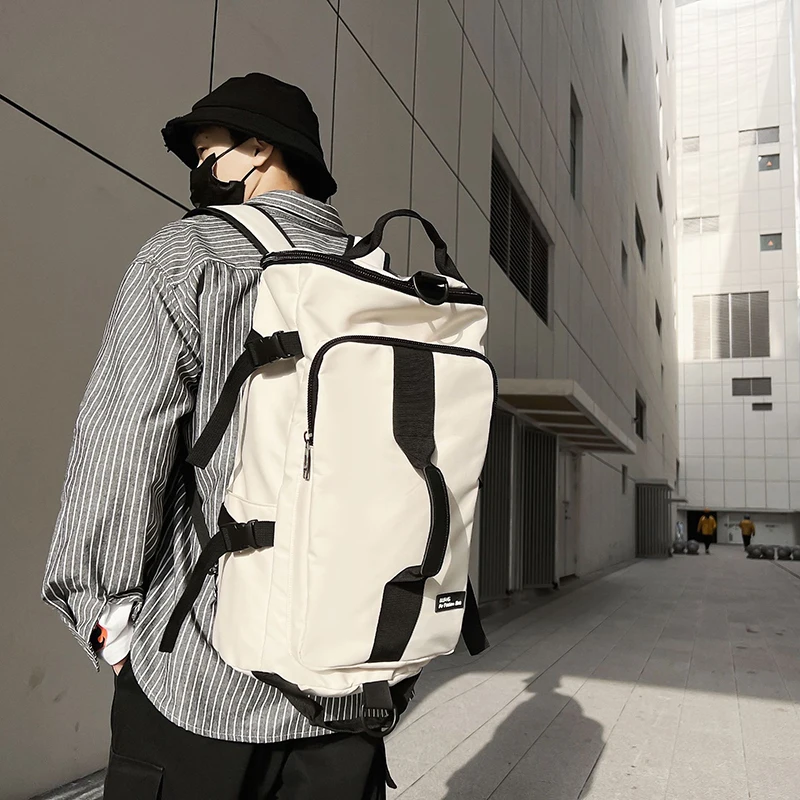 남자 대형 여행 숄더 백 방수 스포츠 더플 배낭 야외 수하물 팩 여행 버킷 배낭 기능 Mochila XA380C