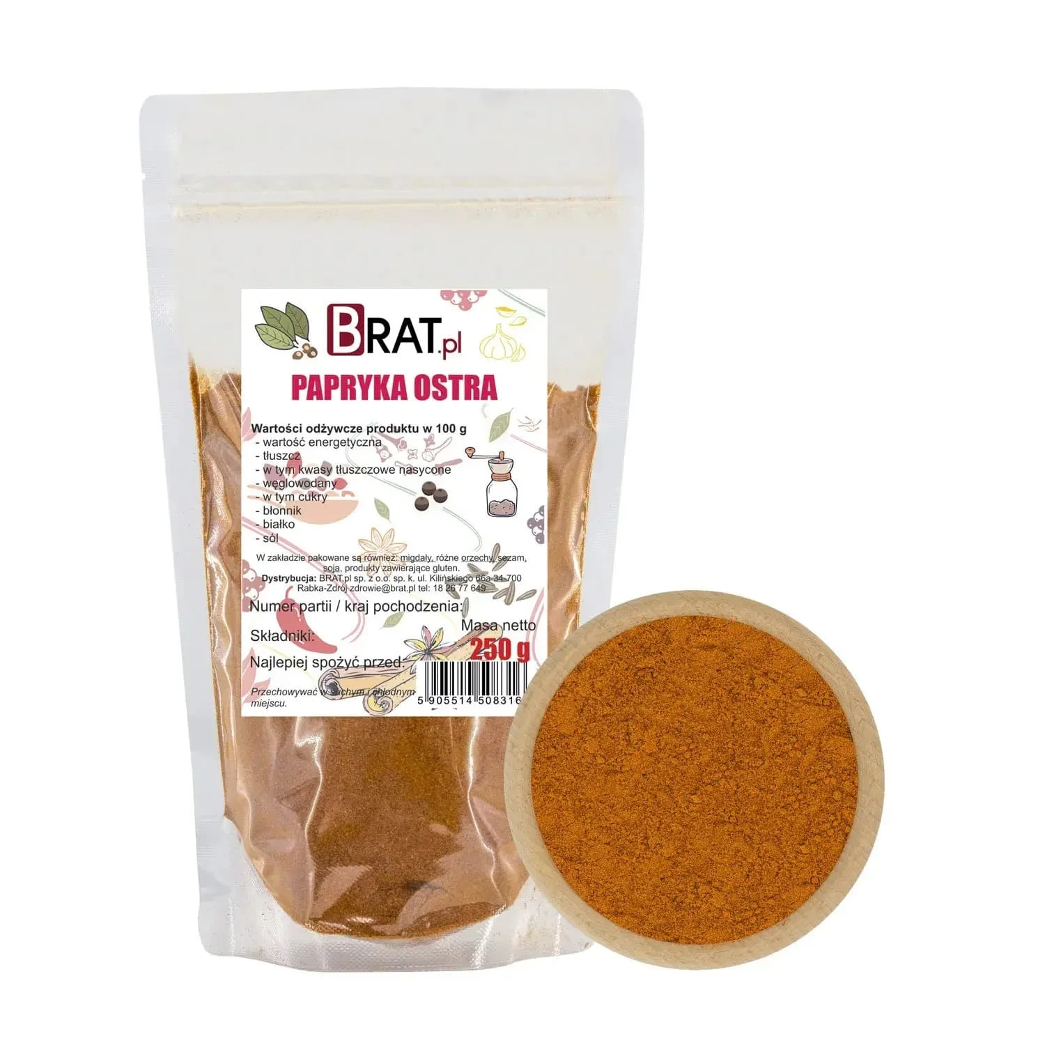 Papryka ostra 250g