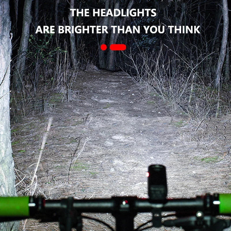 Luces de bicicleta 1000 lúmenes 2500mAh linterna de bicicleta de carretera faro recargable USB lámpara LED de ciclismo nocturno de largo alcance