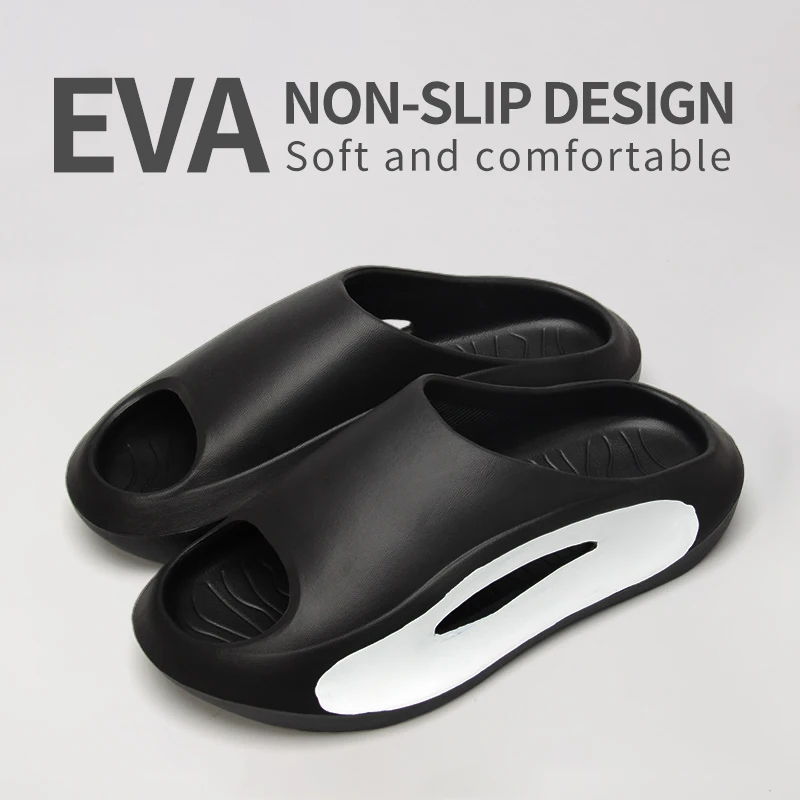 Herren-Sommer-Tanga-Hausschuhe aus EVA mit dicker, rutschfester Sohle, bequeme, leichte Sandalen für Freizeitkleidung