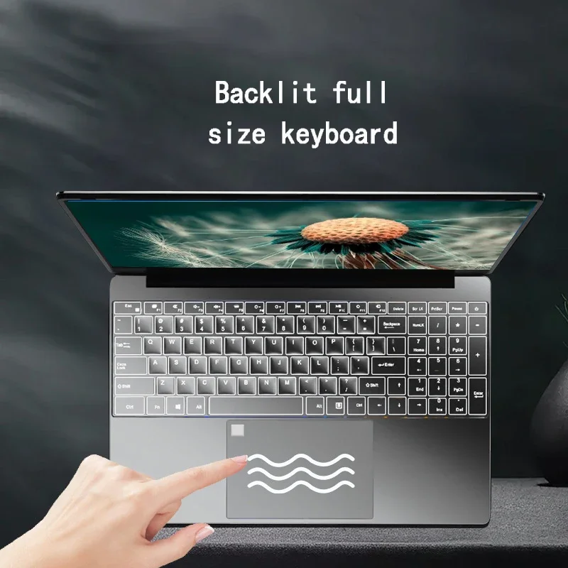 Ordinateur portable Windows 10 ultra fin, ordinateur portable de bureau, 16 Go de RAM, écran FHD 15.6 ", 128 Go, 2562 Go, 512 Go, 1 To SSD