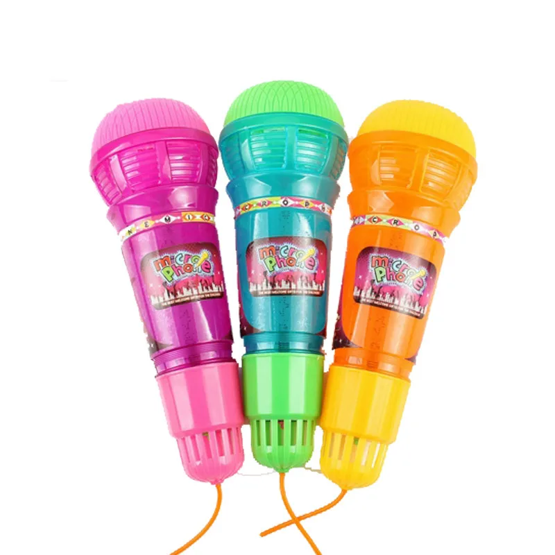 Echo Plastic Model Toy Microfone para Crianças, Treinamento Educacional, Discurso Escolar, Host Show, Props Gift, Novo