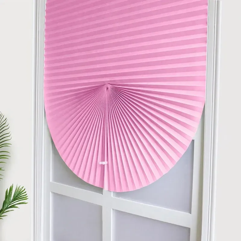 1 Stück Schattierungen Selbstklebende Halbfenster Vlies Klappvorhang Badezimmer Balkon Wohnzimmer Balkon Vorhänge Plissee Jalousien
