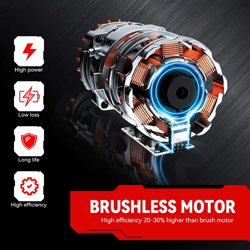 ONEVAN Brushless Electric Scissors Cordless Pruning Shear Tree Garden Cutter Trimmer Power Tools For 21V 18V Battery
