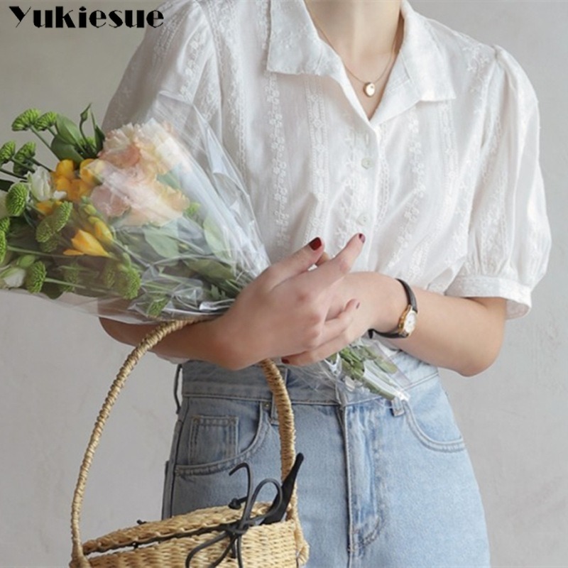 Рубашки женские универсальные блузки с V-образным вырезом рубашки и топы Женская одежда в Корейском стиле элегантные однотонные шифоновые блузки для отдыха