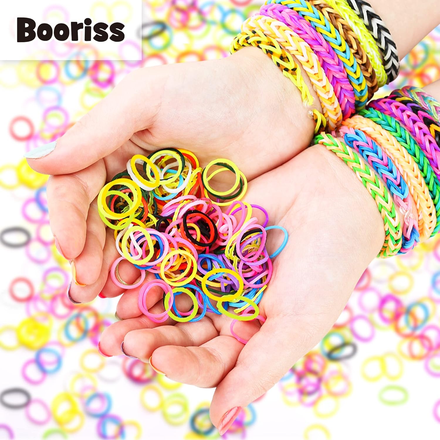 Loom Gummibänder Nachfüllset Premium-Armbandherstellungsset für Kinder Weben DIY Bastelspielzeug Weihnachtsgeschenk Kinderspielzeug