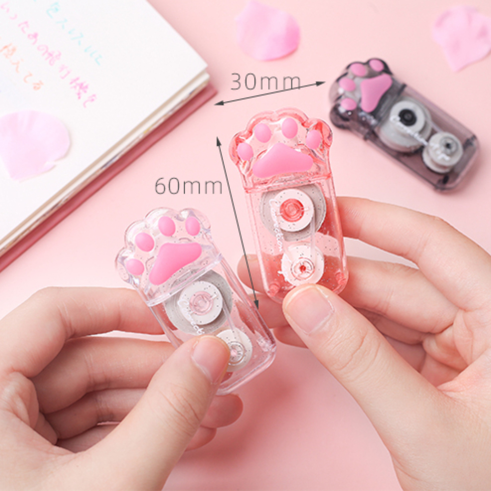 นายกระดาษ 3 สไตล์น่ารัก Cat Claw Correction เทปขนาดใหญ่ความจุน่ารักโรงเรียนเครื่องเขียน Kawaii อุปกรณ์เสริม