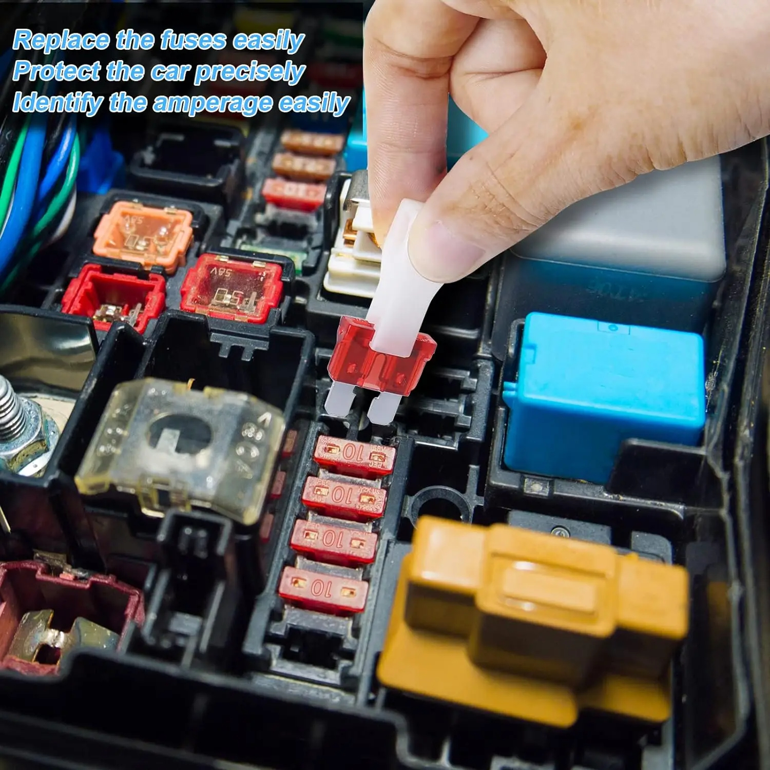 180 STKS Standaard Zekering Automotive 60 Mini Blade Auto Zekering 60 Micro Zekering Zekering Puller Auto Zekeringen Diverse Kit