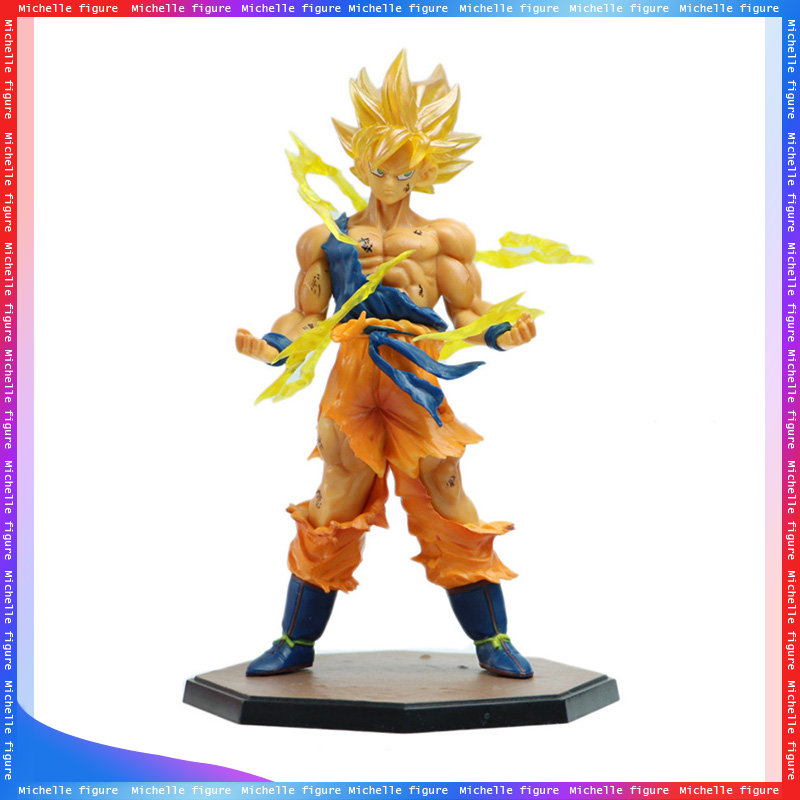 Figura de acción de Dragon Ball para niños, modelo de Anime de Son Goku Super Saiyan, 17cm/6,69 pulgadas, regalos coleccionables