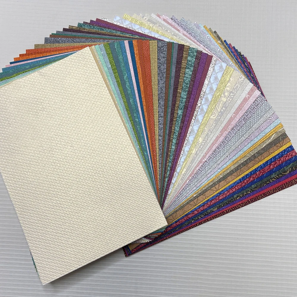 A6/A5 Pearl Collection Cardstock  50 sheets of non-repeating cardstock scrapbooking invitations thank you notes and DIY crafts