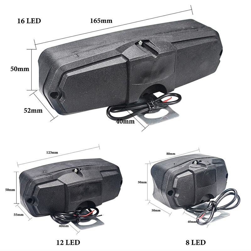 Faro de motocicleta con 8/12/16 luces LED de conducción, faro auxiliar impermeable, foco externo para Scooter, accesorios de luz antiniebla