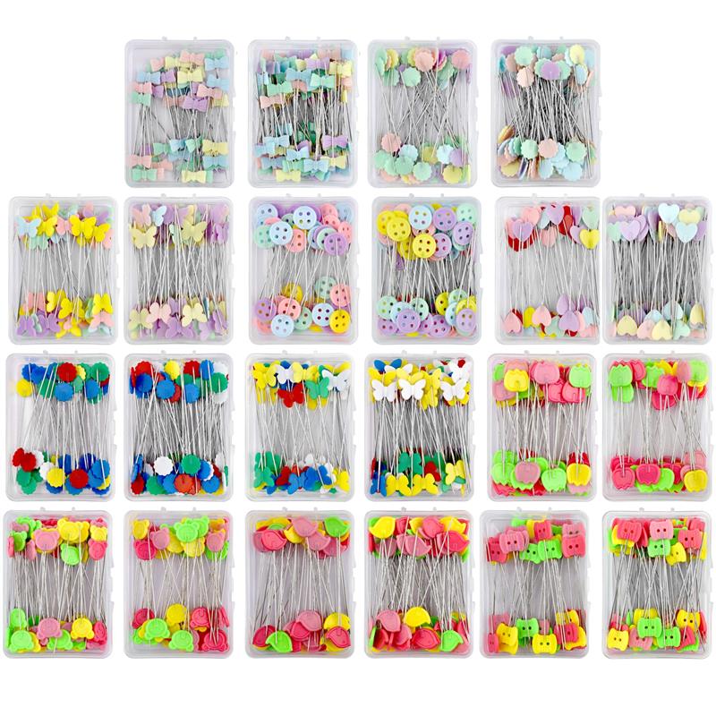 100/50Pcs Patchwork Pins Sewing Embroidery Quilting Tools Needle Fixed Metal Button Pins DIY Sewing Accessories Tools