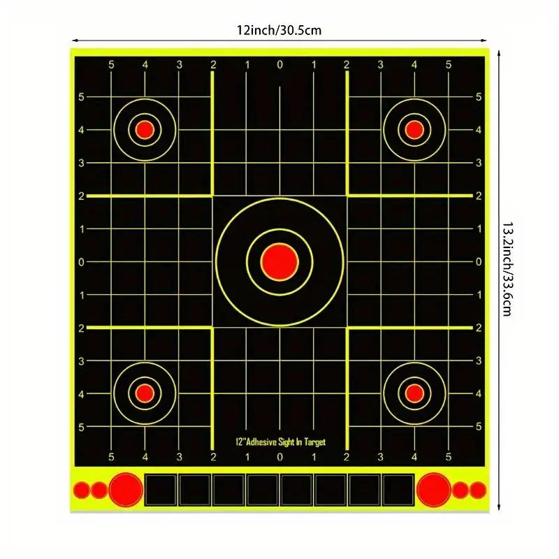 10 objetivos autoadhesivos Splatterburst de 12 pulgadas, tiro con salpicaduras