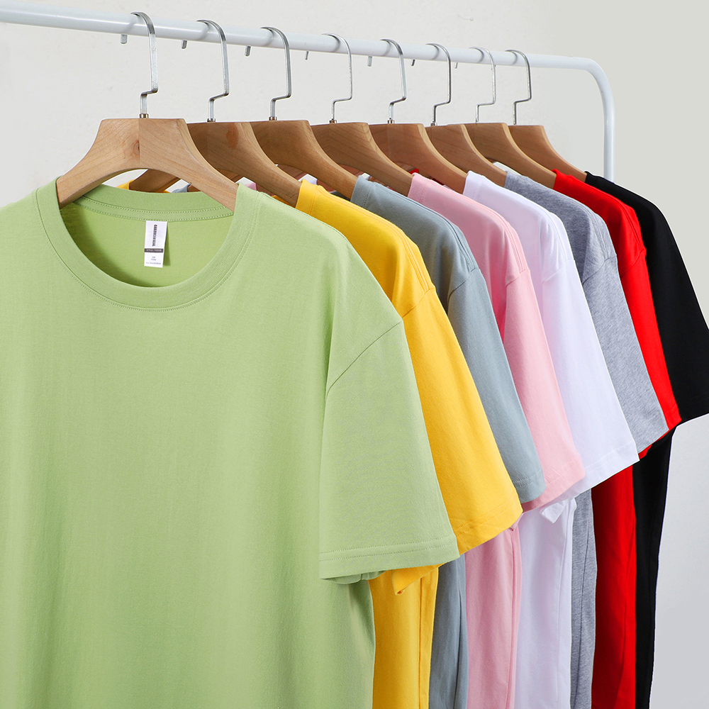 100% bawełna Solidne koszulki Mężczyźni Kobieta Krótki rękaw Moda Trendy Marki Casual Miękka odzież Koszulki Produkty na zamówienie Letnie topy