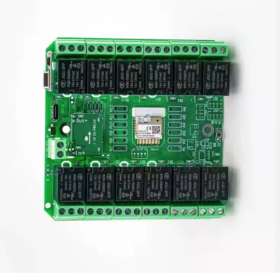 DC 7-27V Tuya 12 Canais WiFi/Zigbee Módulo de Relé 12CH Casa Inteligente Sem Fio