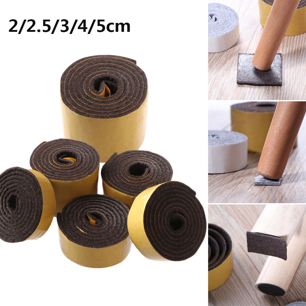 2/2.5/3/4/5cm cuscinetti in feltro per gambe autoadesivi per mobili tappetino antiscivolo protezione per pavimenti resistente all'usura