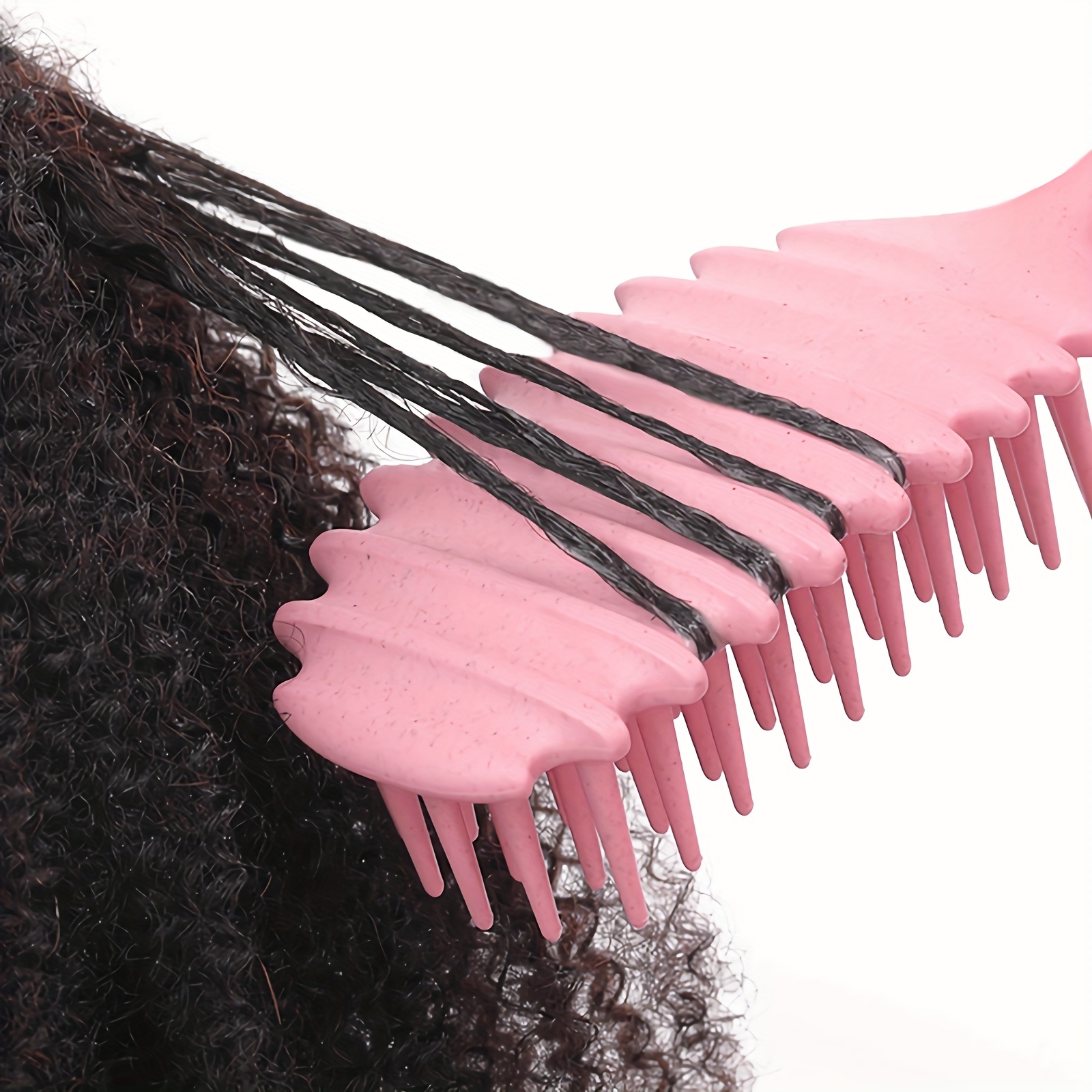 Cepillo de pelo rizado 3 en 1 para dulces: peine de peinado suave para desenredar para rizos húmedos o secos, reduce la separación de tirar, ideal para mujeres