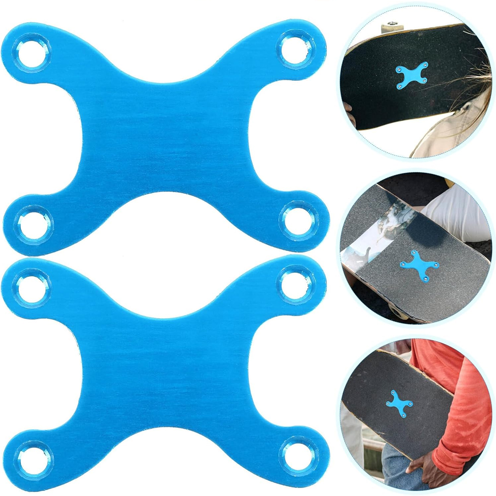 Juntas protetoras para deck de skate, placa longa, proteção para parafusos de skate, peças anti-afundamento, pontas redondas