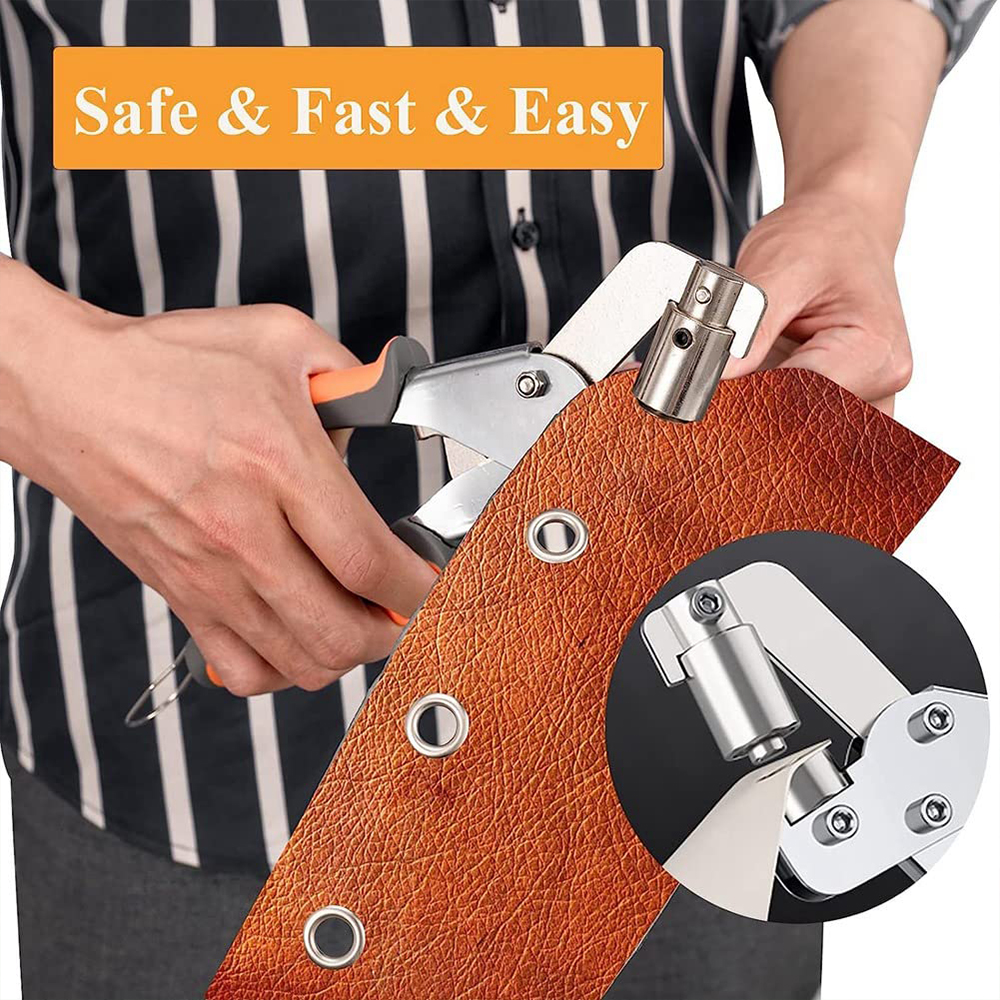 Eyelet Plier Tool Set Alicate Tool Botões De Costura De Metal Oco, Solid Prong, Press Studs, Snap Fasteners, Instalando Roupas, Sacos