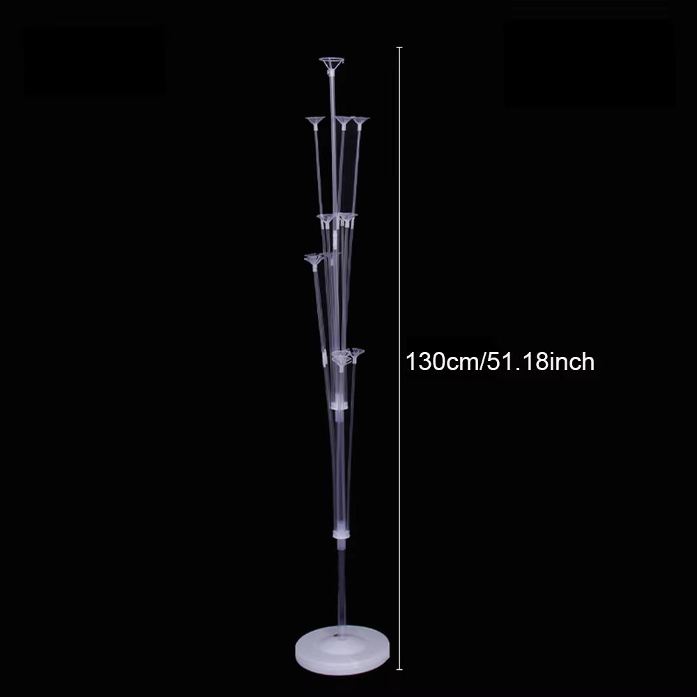 Kit de suporte para balão de aniversário, 70/130/160cm, suporte com base e poste para decoração de festa de aniversário de casamento, chá de bebê